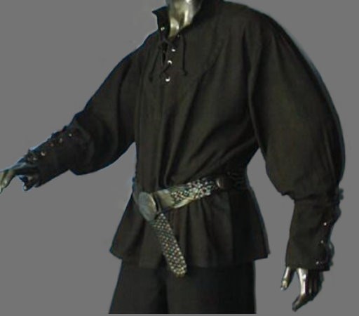Mittelalter Gothic Larp Pirat Hemd Calisto schwarz oder weiß Neu Herren 