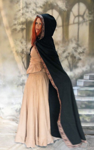 Mittelalter Gugel Umhang Mit Kapuze - Gothic Cape Für Halloween & Cosplay